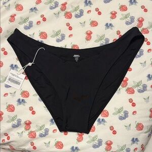 NWT Monday Swimwear Seychelles Black Bikini Bottom